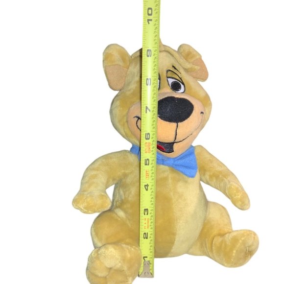 Hanna Barbera Boo Boo Bear Plush Stuffed Toy Yogi Light Brown Blue Bow Tie 8" - Picture 10 of 10